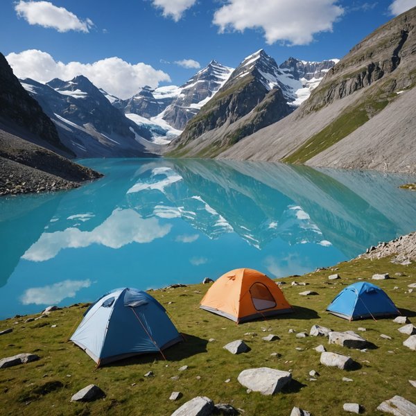 Quels sont les conseils pour camper en toute sécurité dans des zones de lacs glaciaires?