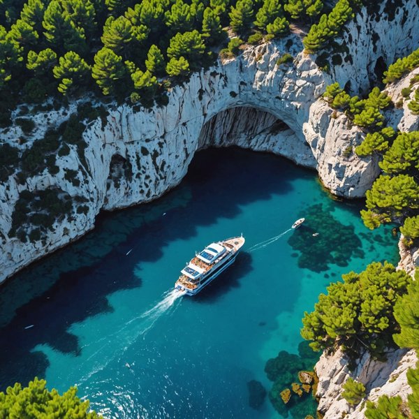 Quelles croisières permettent de visiter les grottes marines en Croatie?
